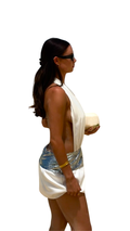 COPRA MINI DRESS. MILK